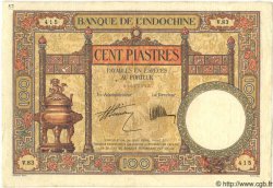 100 Piastres INDOCHINE FRANÇAISE  1931 P.051b TTB