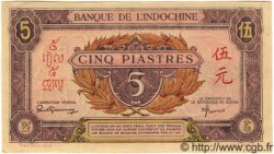 5 Piastres rose, violet INDOCHINE FRANÇAISE  1945 P.064 pr.NEUF