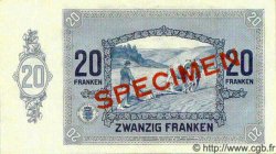 20 Francs Spécimen LUXEMBOURG  1929 P.37s NEUF