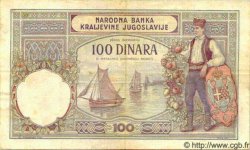 100 Dinara YOUGOSLAVIE  1929 P.027a TTB