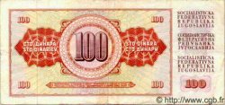 100 Dinara YOUGOSLAVIE  1978 P.090 TTB