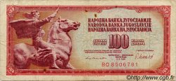 100 Dinara YOUGOSLAVIE  1981 P.090 TB