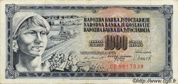 1000 Dinara YOUGOSLAVIE  1981 P.092 TTB