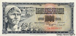 1000 Dinara YOUGOSLAVIE  1981 P.092 SUP