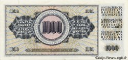 1000 Dinara YOUGOSLAVIE  1981 P.092 SUP