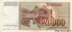 20000 Dinara YOUGOSLAVIE  1987 P.095 TTB