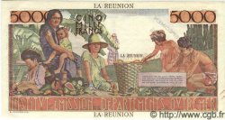 5000 Francs Schoelcher Spécimen ÎLE DE LA RÉUNION  1960 P.50s NEUF