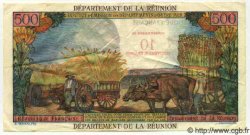 10 NF sur 500 Francs Pointe à Pitre ÎLE DE LA RÉUNION  1971 P.54 TTB+