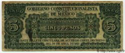 5 Pesos MEXIQUE Monclova 1913 PS.0628c TB