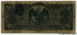 5 Pesos MEXIQUE  1910 PS.0233d B