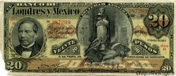 20 Pesos MEXIQUE  1913 PS.0235d B