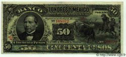 50 Pesos MEXIQUE  1913 PS.0236g TTB à SUP