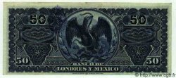 50 Pesos MEXIQUE  1913 PS.0236g TTB à SUP