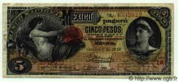 5 Pesos MEXIQUE  1913 PS.0257c TTB