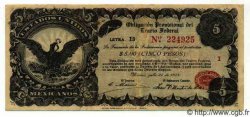 5 Pesos MEXIQUE  1914 PS.0713A TTB