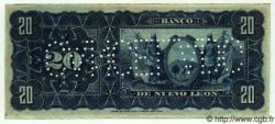 20 Pesos MEXIQUE Nuevo Leon 1915 PS.0362d SPL