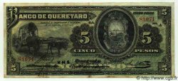5 Pesos MEXIQUE Queretaro 1914 PS.0390b TTB+