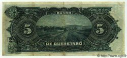 5 Pesos MEXIQUE Queretaro 1914 PS.0390b TTB+