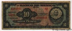 10 Pesos MEXICO  1954 P.058a VG