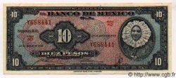 10 Pesos MEXIQUE  1958 P.716e TTB+ à SUP
