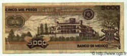 5000 Pesos MEXIQUE  1989 P.746c TTB+