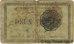 2 Francs Faux MAROC  1919 P.07a B+