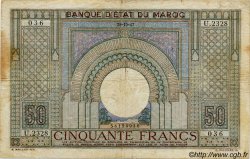 50 Francs MAROKKO  1947 P.21