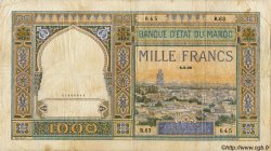 1000 Francs MAROKKO  1938 P.16c