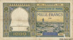 1000 Francs MAROC  1945 P.16c B