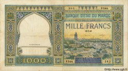 1000 Francs MAROC  1946 P.16c TB