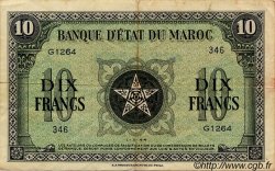 10 Francs MAROC  1944 P.25 TTB