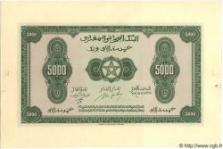 5000 Francs Épreuve MAROC  1943 P.32 NEUF