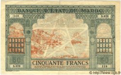 50 Francs MAROC  1943 P.40 TB