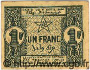 1 Franc MAROC  1944 P.42 SPL