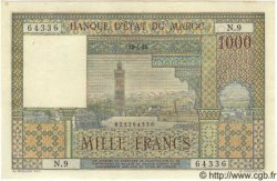 1000 Francs MAROC  1952 P.47 SUP