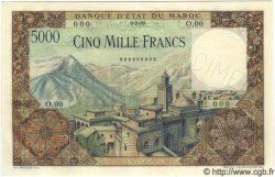 5000 Francs Spécimen MAROC  1955 P.49s SPL+