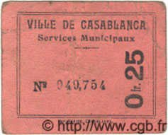 25 Centimes MAROC Casablanca 1919 MS.N08 pr.TTB