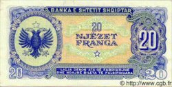 20 Franga ALBANIE  1945 P.16 pr.NEUF