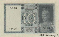 10 Lire ITALIE  1938 P.025b SUP