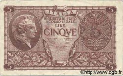 5 Lire ITALIE  1944 P.031c TTB