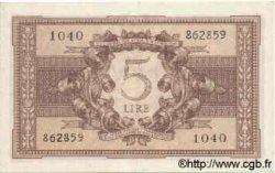 5 Lire ITALIE  1944 P.031c pr.SPL