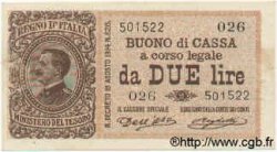 2 Lire ITALIE  1914 P.037a SUP+