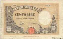 100 Lire ITALIE  1942 P.059 TB+ à TTB