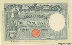 50 Lire ITALIE  1943 P.065 TTB+ à SUP