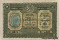 2 Lire ITALIE  1918 PM.05 SPL