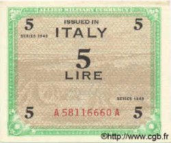 5 Lires ITALIE  1943 PM.12a SPL