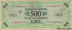 500 Lires ITALIE  1943 PM.22a B+