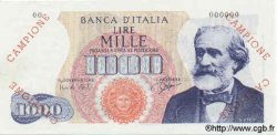 1000 Lire Spécimen ITALIE  1962 P.096a NEUF
