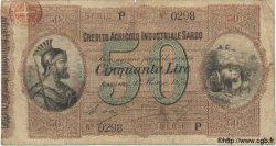 50 Lires ITALIE  1874 PS.927 B à TB