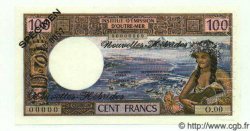 100 Francs Spécimen NOUVELLES HÉBRIDES  1972 P.18s NEUF